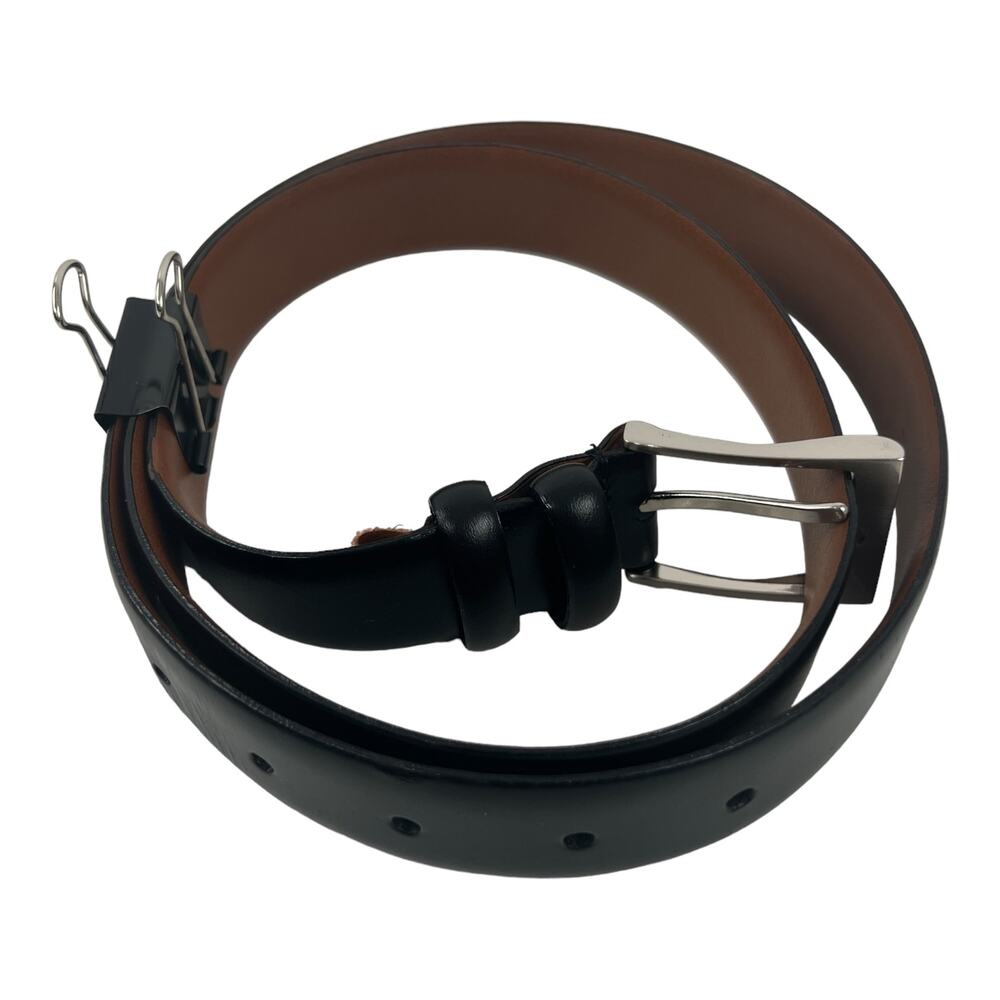 Men's Warehouse Black Full Grain Italian Leather Belt - Classic Style Size 38/95